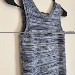 NWT MADHAPPY‎ Small Summer Collection Melange Dress in Blue Scoop Back Tank Boho thumbnail 7