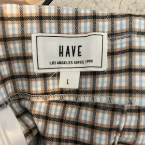 Have Brown Blue and Black Plaid Pencil Skirt Size Large Fall Preppy thumbnail 5