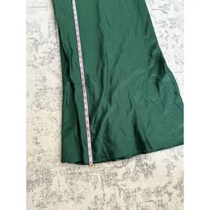 Lulus Captivating Presence Cowl Back Satin Maxi Dress small Green Formal NWT thumbnail 9