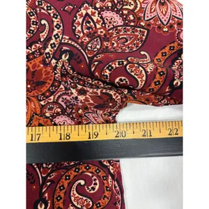 Disney Vintage 2uves Slow Clothes Italy‎ Button-Down Dress OSFM Burgundy Boho thumbnail 7