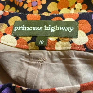 Princess Highway Floral Mini Skirt Size 10 Retro Mod 70s Style thumbnail 3