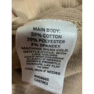 Abound Ribbed Maxi Skirt Womens XL Beige Elastic Waist Back Slit Cotton Blend thumbnail 8