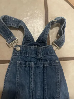 GAP Grey Denim Overalls thumbnail 3
