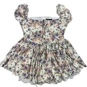 Cider NWT Floral Corset Top Romper thumbnail 1