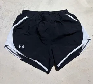Under Armour Black Women's Athletic Shorts with White Trim small thumbnail 1