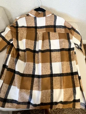 Oversized thick flannels shacket thumbnail 2