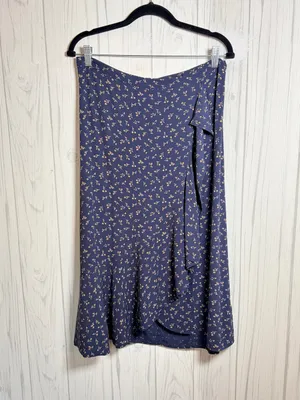 MADEWELL Ruffle Wrap Midi Skirt in Spring Fling, 10, Feminine Floral Cottagecore thumbnail 5