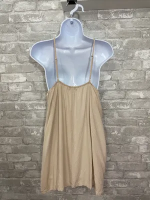 Girl & the Sun Tassel-Trim Mini Slip Dress in Cream thumbnail 3