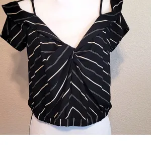Black and White Stripe Top and Skirt thumbnail 6