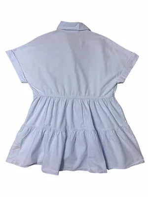 Zara Light Blue Short Sleeve Mini Dress / Long Tunic Womens XS thumbnail 10