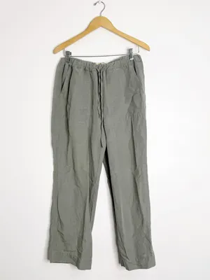 Marine Layer Soft Green Linen Tencel Drawstring Pants Size Medium thumbnail 2
