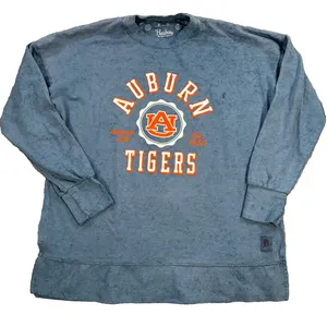 Auburn Tigers Pressbox by Royce Apparel Terry Sweatshirt Women's Medium Distress thumbnail 1