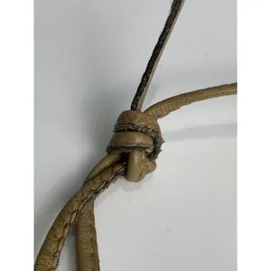 Vintage Leather Mini Crossbody Bag Tan Brown Made in Hong Kong 70s 80s Festival thumbnail 7