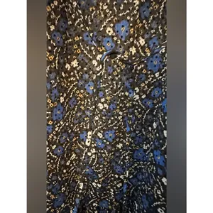 Banana Republic Black Blue Long Sleeve Laxi Sheer Dress Women's Sz 0 thumbnail 11