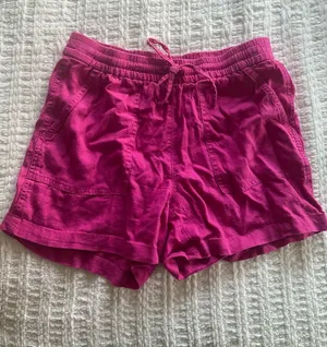 J.Crew Pink Linen Shorts thumbnail 1
