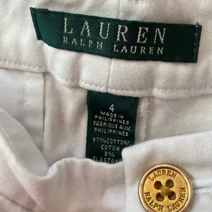 Lauren Ralph Lauren Women's Bi-Stretch Twill Shorts White Size US‎ 4 thumbnail 4