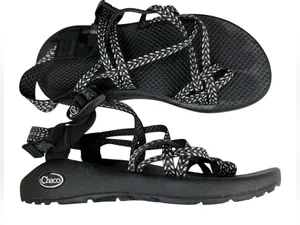Chacos ZX/2 Black White Hiking Sandals size 8 thumbnail 1