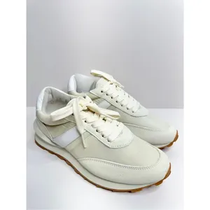 J/Slides Sneakers Size 6 Cream Leather Lifestyle Athletic and Training Shoes NEW thumbnail 3