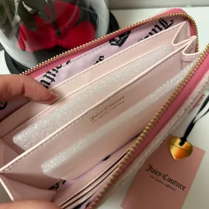 Juicy Couture Pink Terry Wallet & Card Holder Set Crown Y2K Coquette thumbnail 6