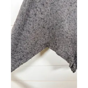 BCBGMaxAzria Women's Fringe Cable Cowl Pullover Sweater Heather Gray Size XS thumbnail 5