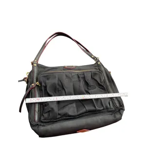 MZ Wallace womans Black Nylon Leather Trim Handbag crossbody SKU 8907 thumbnail 11