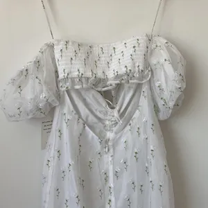 For Love & Lemons X REVOLVE Sand Dollar Mini Dress in White Size: XS thumbnail 8
