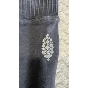 Free People Movement Good Karma Ribbed Leggings Black Mineral Wash High Rise thumbnail 4