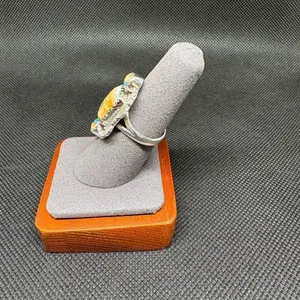New size 7 spiny turquoise 925 sterling silver ring thumbnail 2