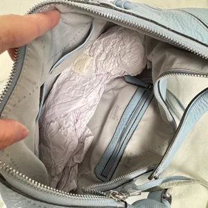 Aimee Kestenberg Tamitha Light Blue Pebbled Leather Hobo Shoulder Bag Festival thumbnail 9