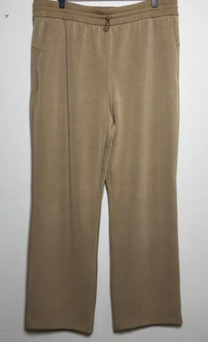 Lululemon Women Pants 14 Tan Softstreme Relaxed High Rise Drawcord Trousers thumbnail 1