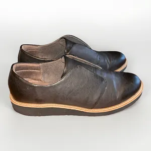 Sofft Womens Black Leather Look Slip On Platform Loafers Shoes 9.5M 3035101 thumbnail 4