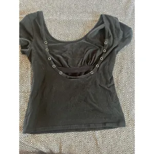 Harley Davidson Ladies studded sexy off the shoulder lace Up back short sleeve L thumbnail 5