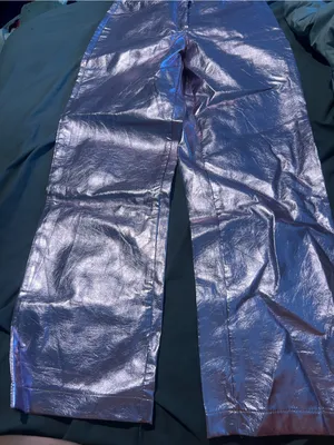 12th Tribe Aimmia Metallic Pink Straight Leg Pants thumbnail 10