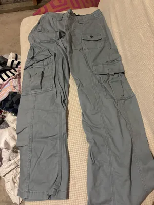 Hollister Blue Cargo Jeans thumbnail 1