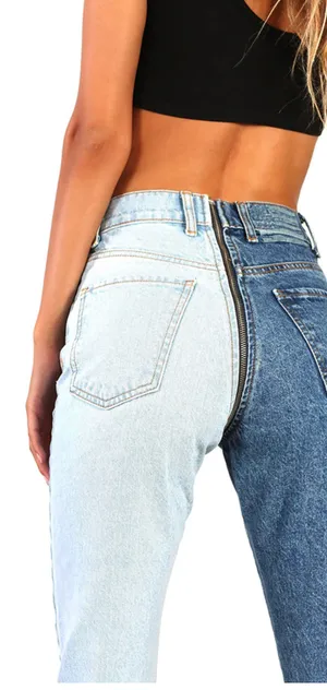 Revice Denim Two Colored Zipper Jeans thumbnail 3