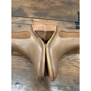 Oasis Society Ankle Boots Women Size 8‎ Brown Faux Leather Block Heel Minimalist thumbnail 6