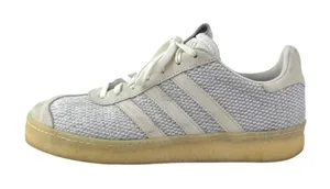 Adidas Gazelle Men's White Blue Suede Lace Up Low Top Sneakers Shoes Size 7.5 thumbnail 1