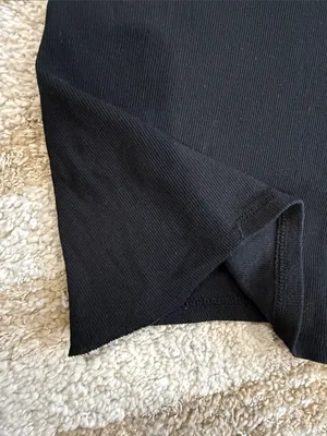 Free People Intimately black ribbed Tank Top Sleeveless Layering Tee thumbnail 4
