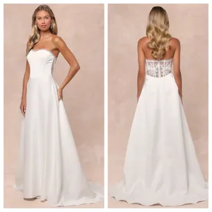 Lulus Eternal Gratitude White Floral Embroidered Strapless Maxi Dress thumbnail 2