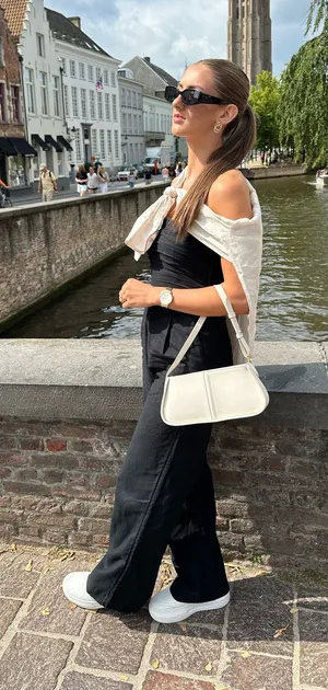Abercrombie Black linen pantsuit thumbnail 1