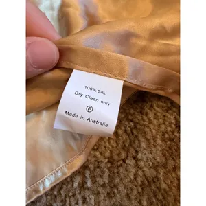 NWT Sisters The Label 100% Pure Silk Multi-Way Wrap Top Champagne Gold Formal thumbnail 3