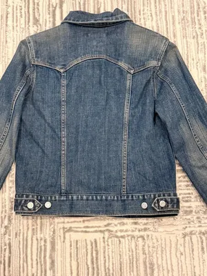 Gap Jeans women's medium blue denim stretch jacket thumbnail 5