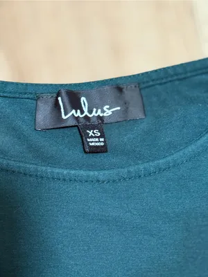 Lulu's Dark Green Long Sleeve Scoop Neck‎ Mini Dress thumbnail 4