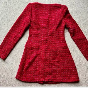NWOT tweed red dress small 4 thumbnail 4