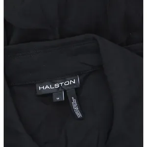 Halston Womens Wear to Work Collared V-Neck Long Sleeve Dress HD4H8ACL Black 14 thumbnail 3
