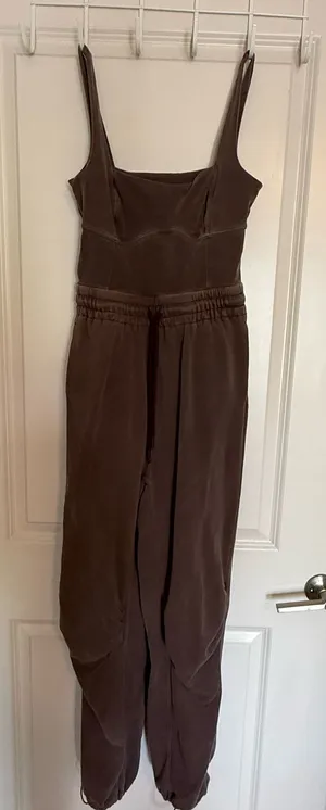 Free people movement inbound jumpsuit xs brown thumbnail 1