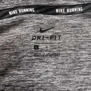 Nike Running Dri-FIT Quarter Zip Gray Reflective Workout Top Large thumbnail 7