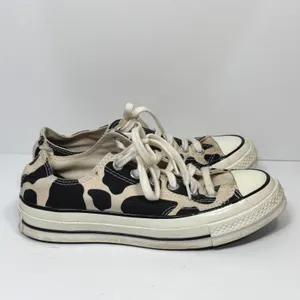 Converse Chuck 70 Low Sneakers W 7 Cow Print Custom Animal Streetwear Platform thumbnail 9