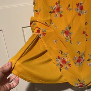 Floral blouse with smock neck line Size L thumbnail 3