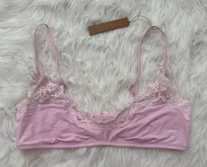 Skims Fits Everybody Lace Scoop Bralette Cherry Blossom Multi Size Large thumbnail 1